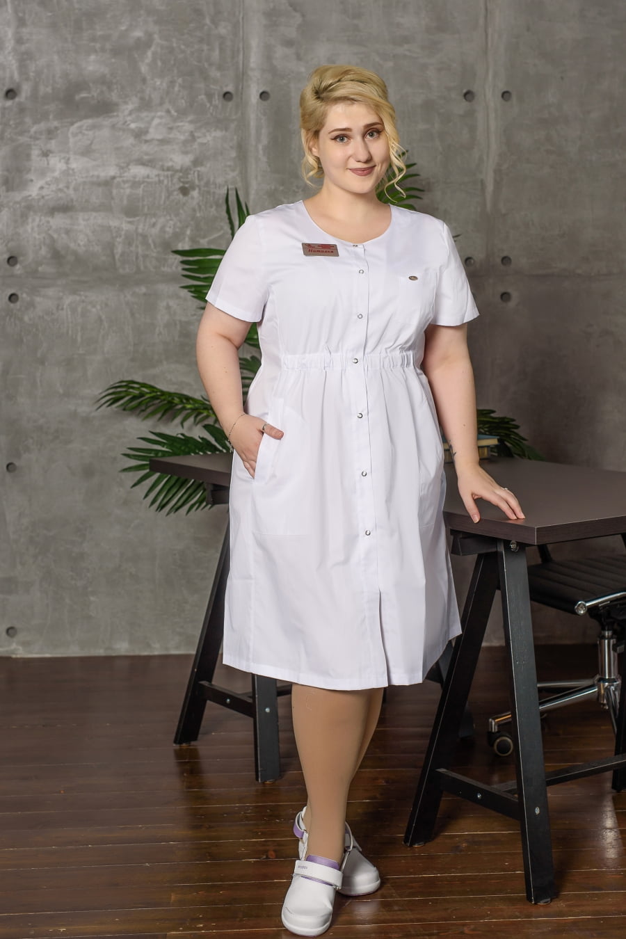 Халат женский «Дороти», белый, 48-50