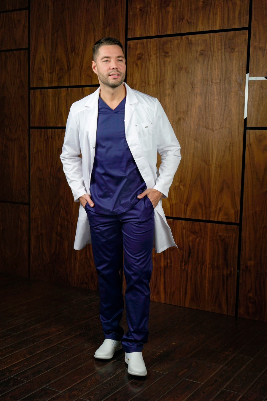 Халат мужской «Практик», белый, 50