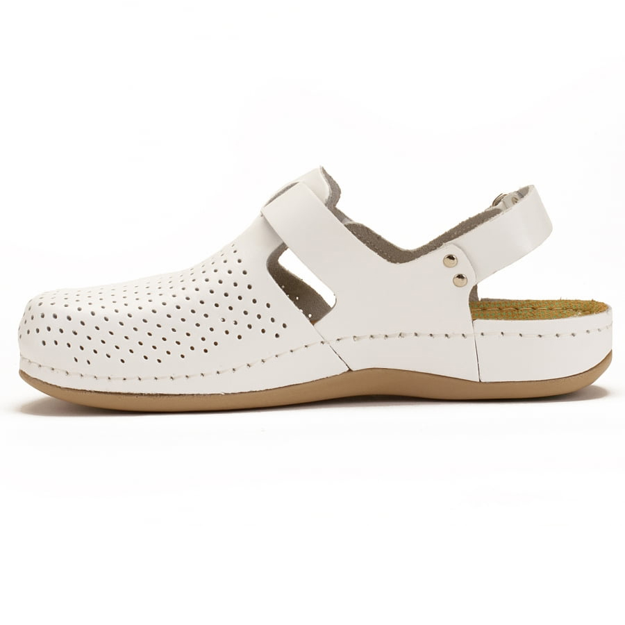 Тапочки-сабо Леон 951, женские, белые, 36