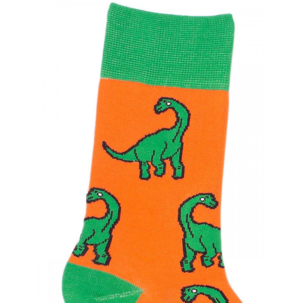 Носки женские, "Динозавры", оранжевый, 36-40