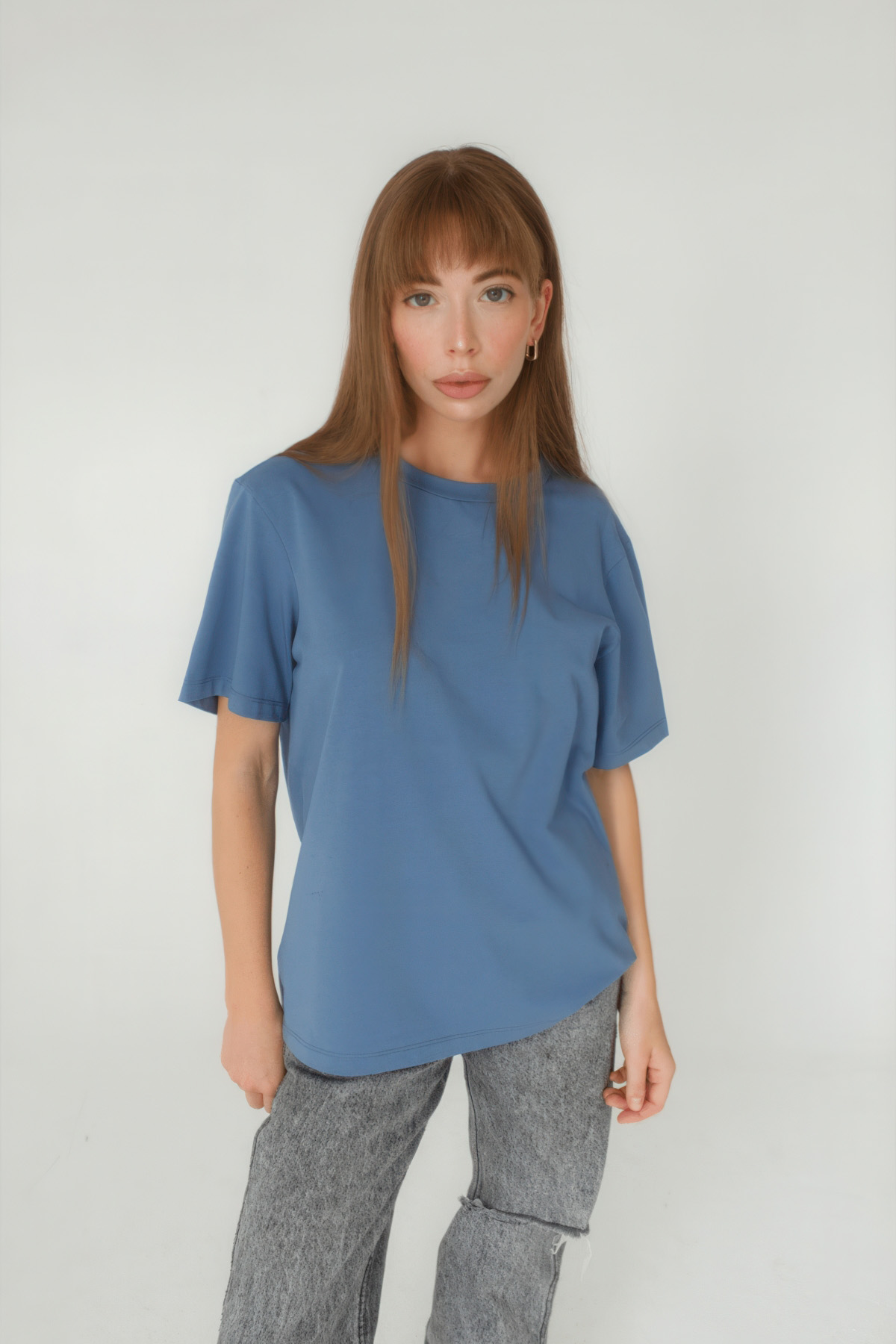 Футболка женская Тезис, синий, 48-50