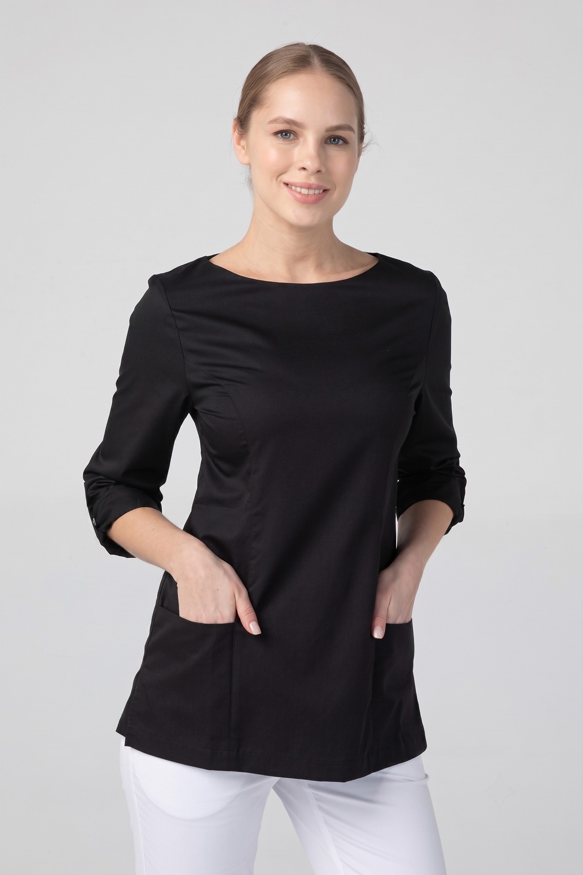 Туника медицинская женская Dr. Nice DRN410, черный, 46