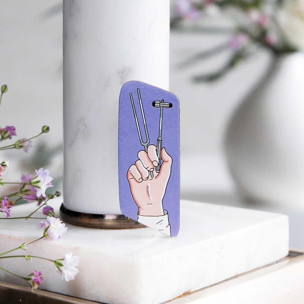 Значок "Инструменты невролога", фиолетовый