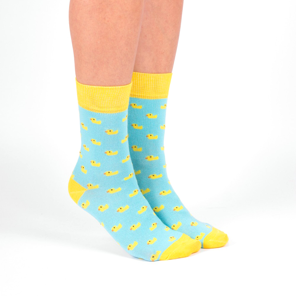 Носки мужские, "Утята", голубой, 41-45