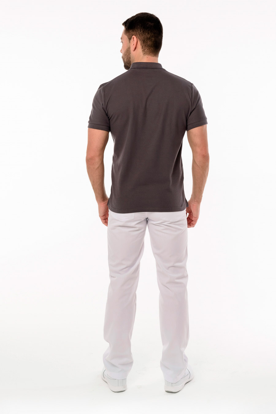 Поло мужское, серый, 54