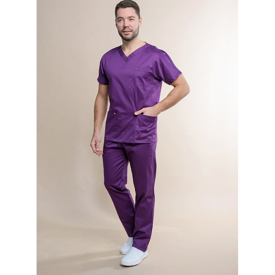 Блуза мужская «Крош», фиолетовый, 52