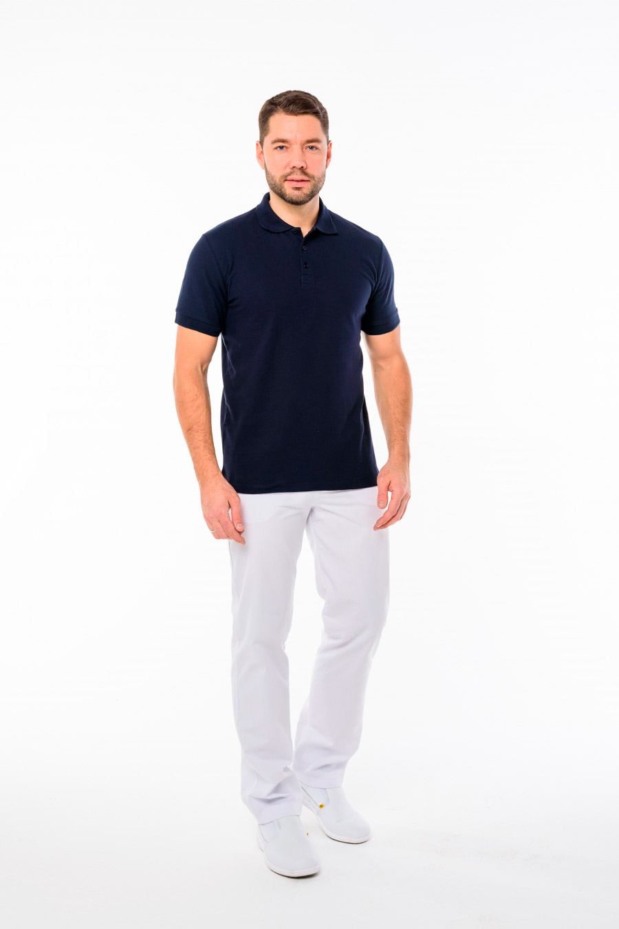 Поло мужское, темно-синий, 44