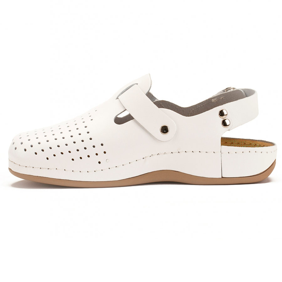 Тапочки-сабо Леон 701М, мужские, белый, 46