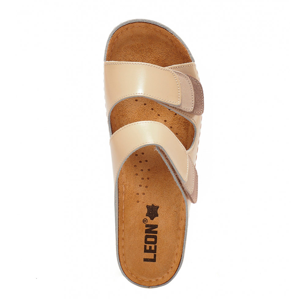 Тапочки-сабо Леон 904, женские, бежевые, 39