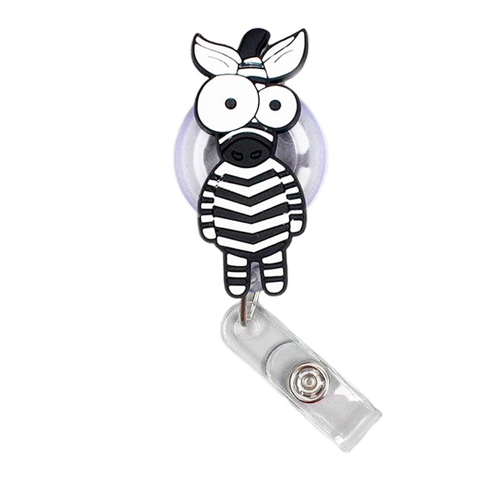 Держатель для бейджа с рулеткой "Зебра"