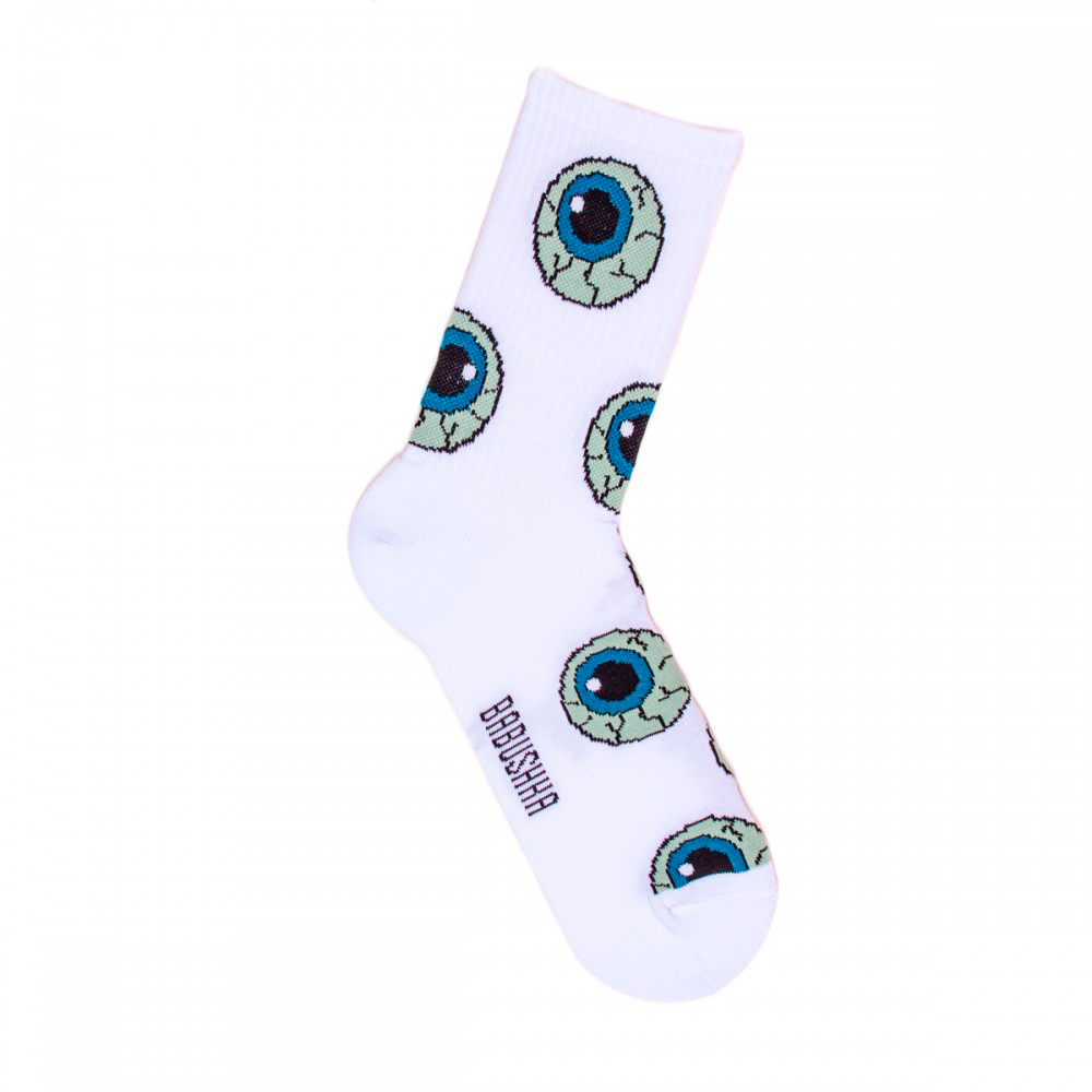 Носки женские, "Глаза", белый, 36-40