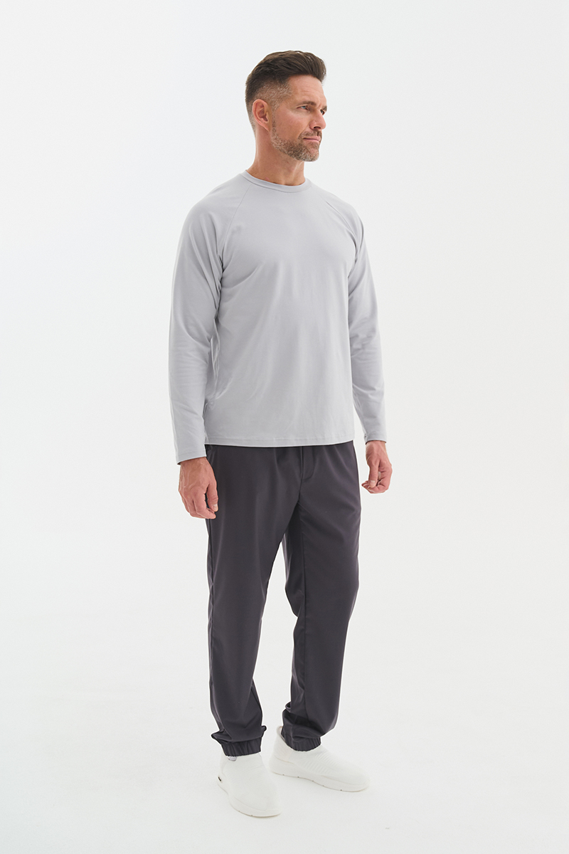 Лонгслив мужской Тезис TZ512, серый, 52