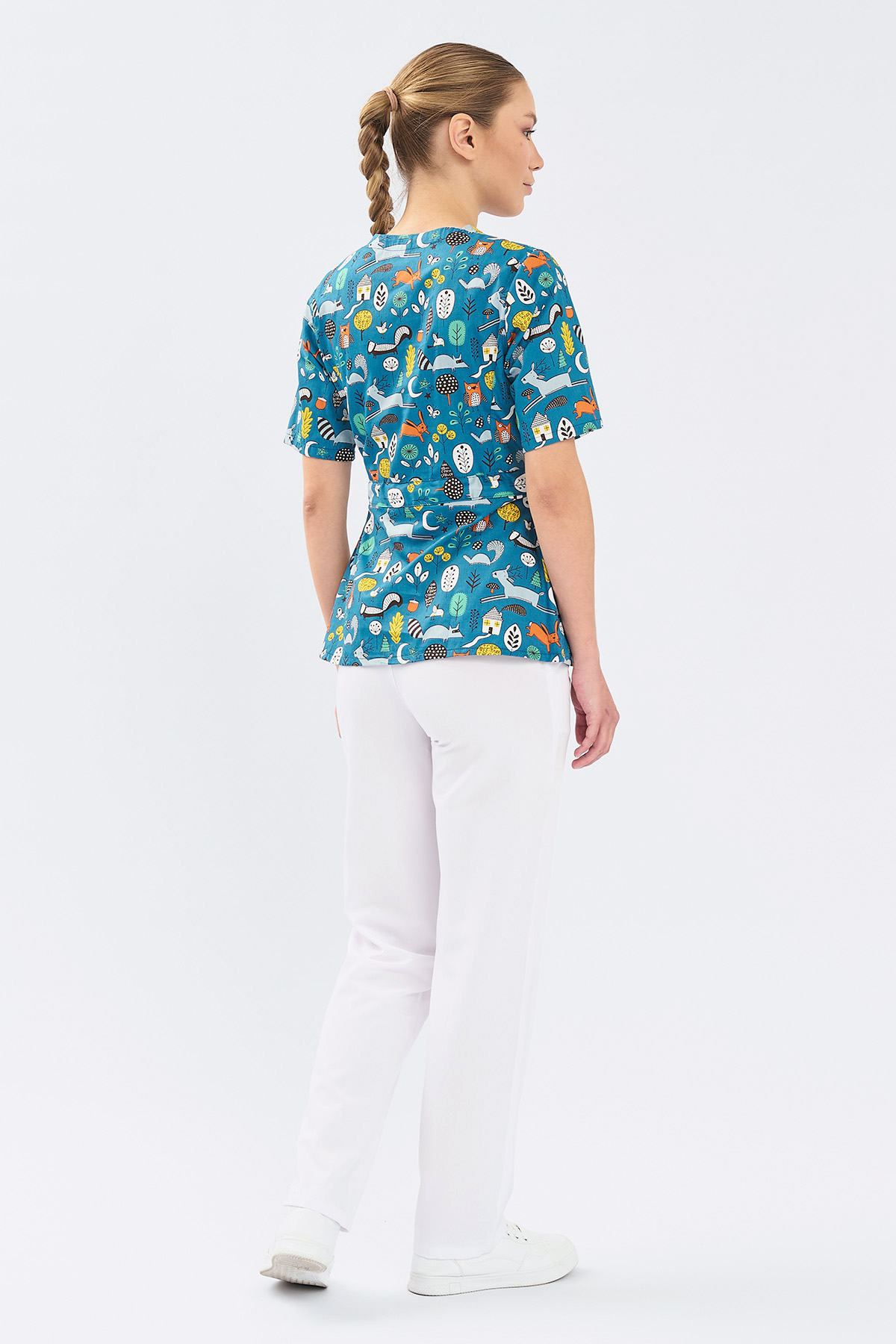 Туника женская Тезис TZ305, принт "Звери", 54