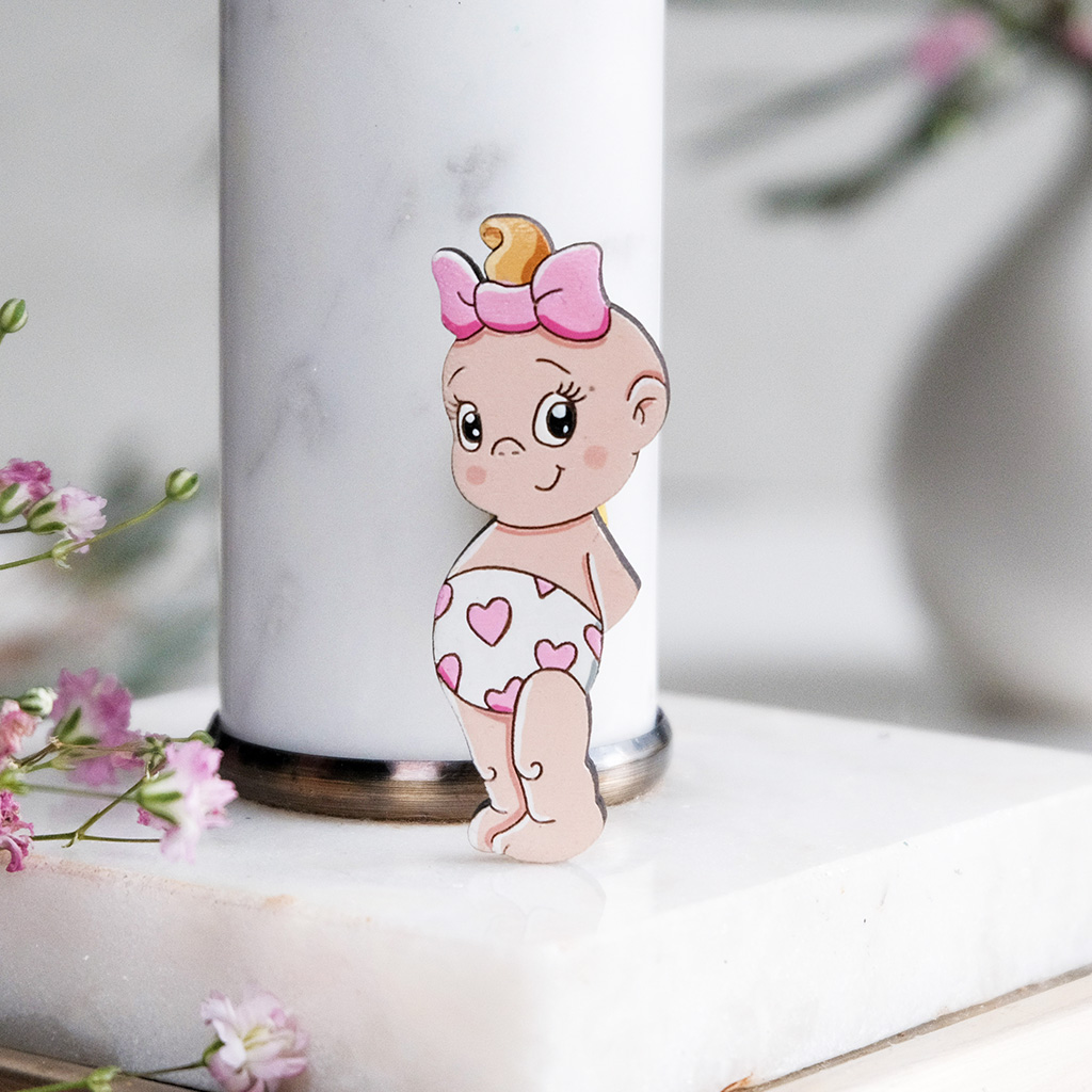 Значок "Пупс девочка"