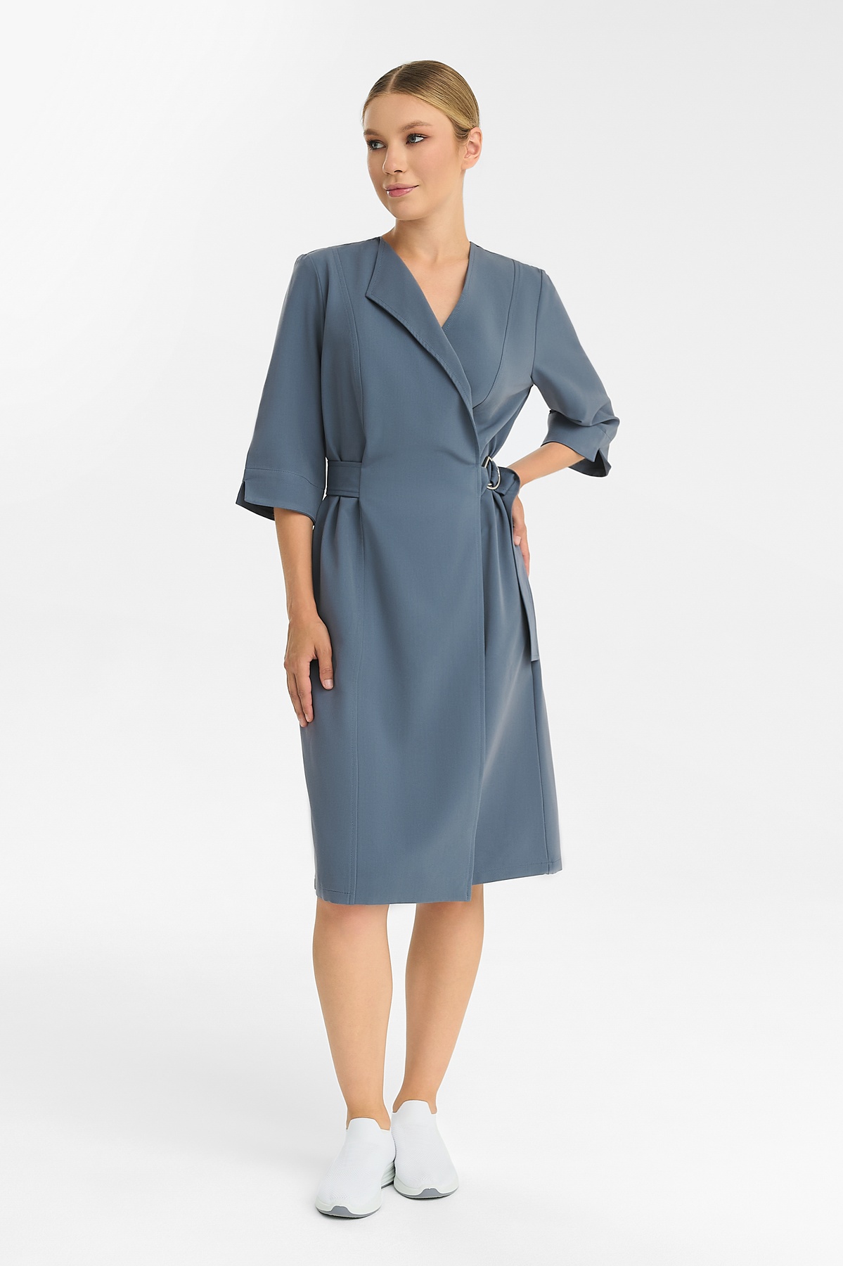 Халат-платье Тезис TZ150, синий, 52