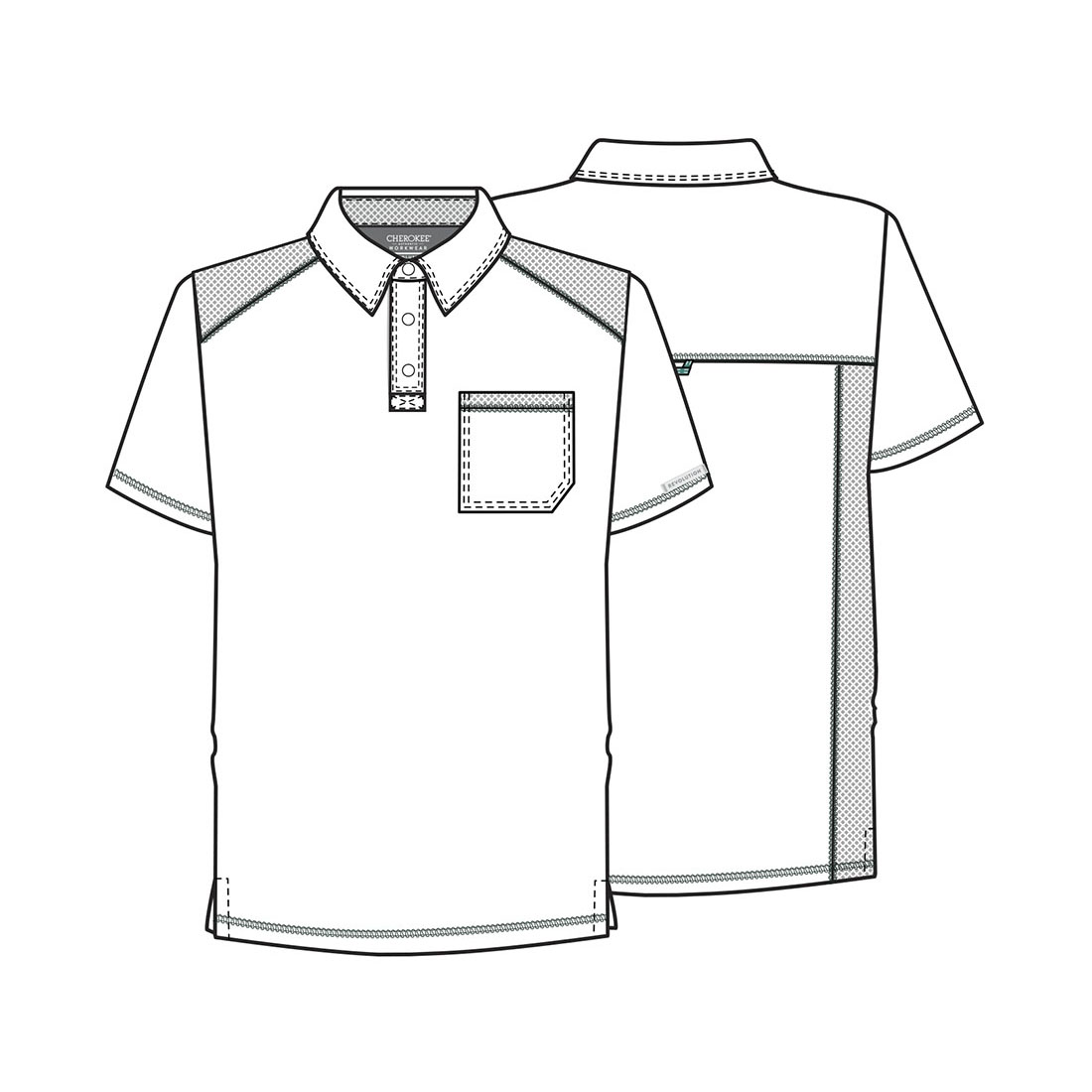 Поло мужское Cherokee WW615, красный, M