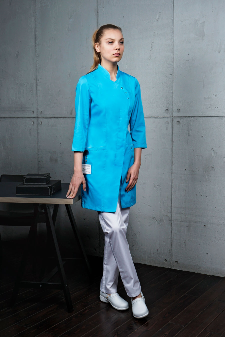 Блуза женская «Восток», лазурный, 40