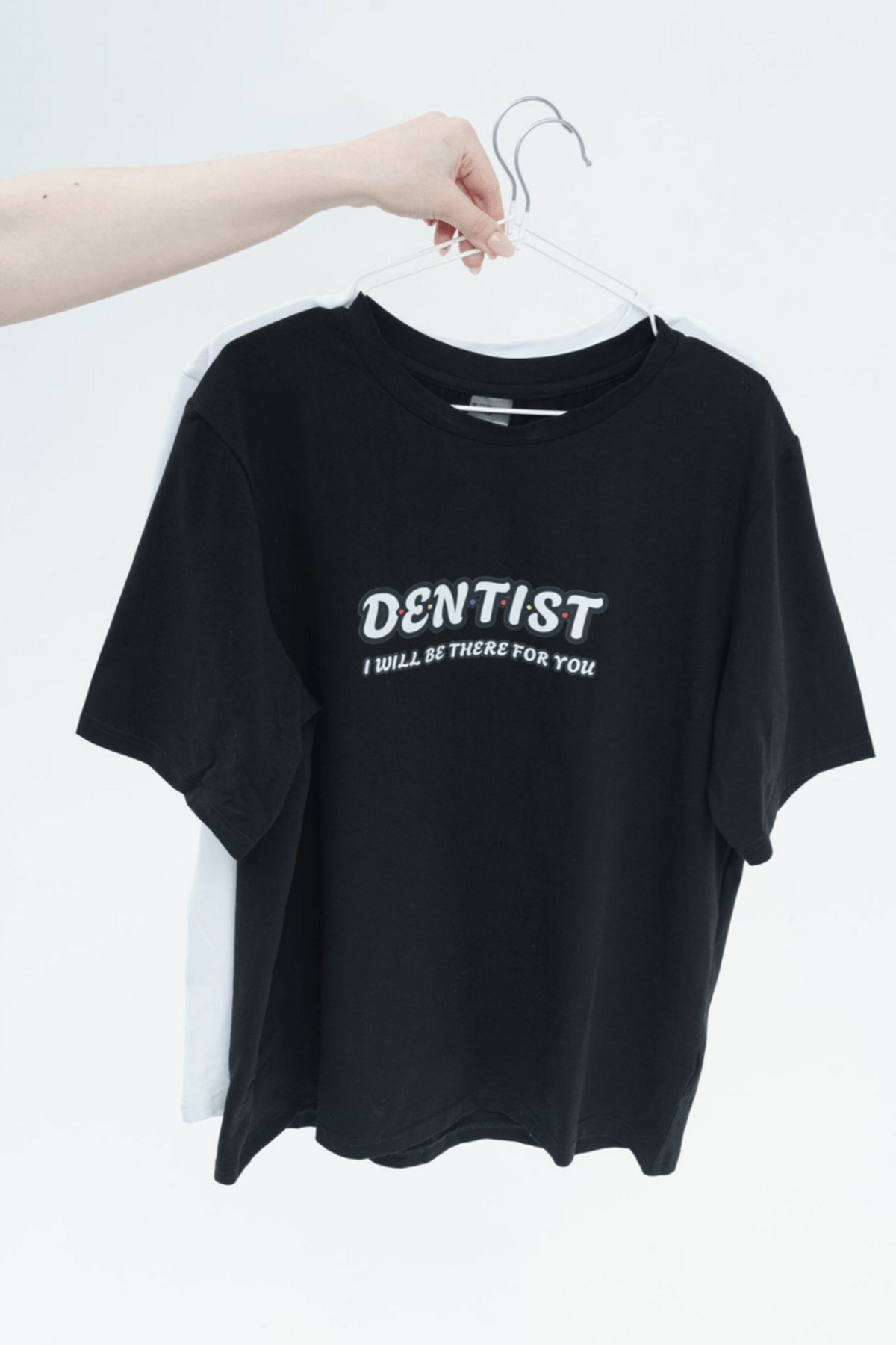 Футболка женская Тезис TZ111 с принтом «Dentist, I will be...», черный, 46-48