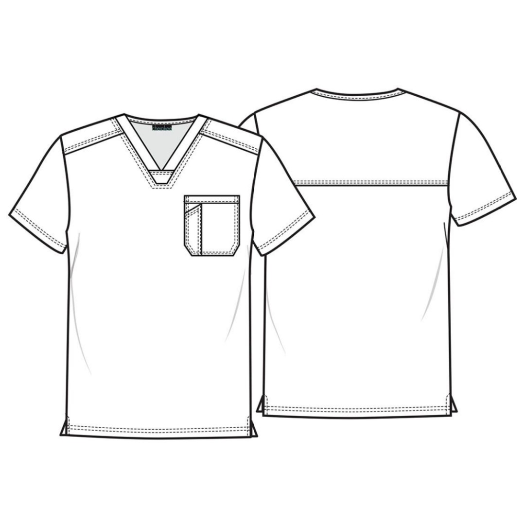 Топ мужской Cherokee CK692, принт "Космос", серый, S