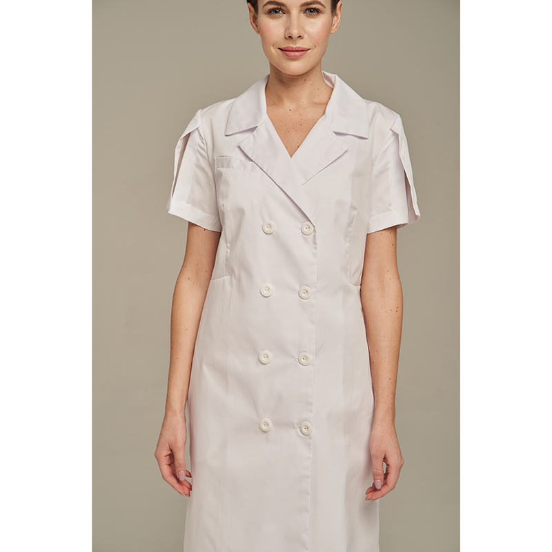 Халат женский Dr. Nice двубортный, белый, 54