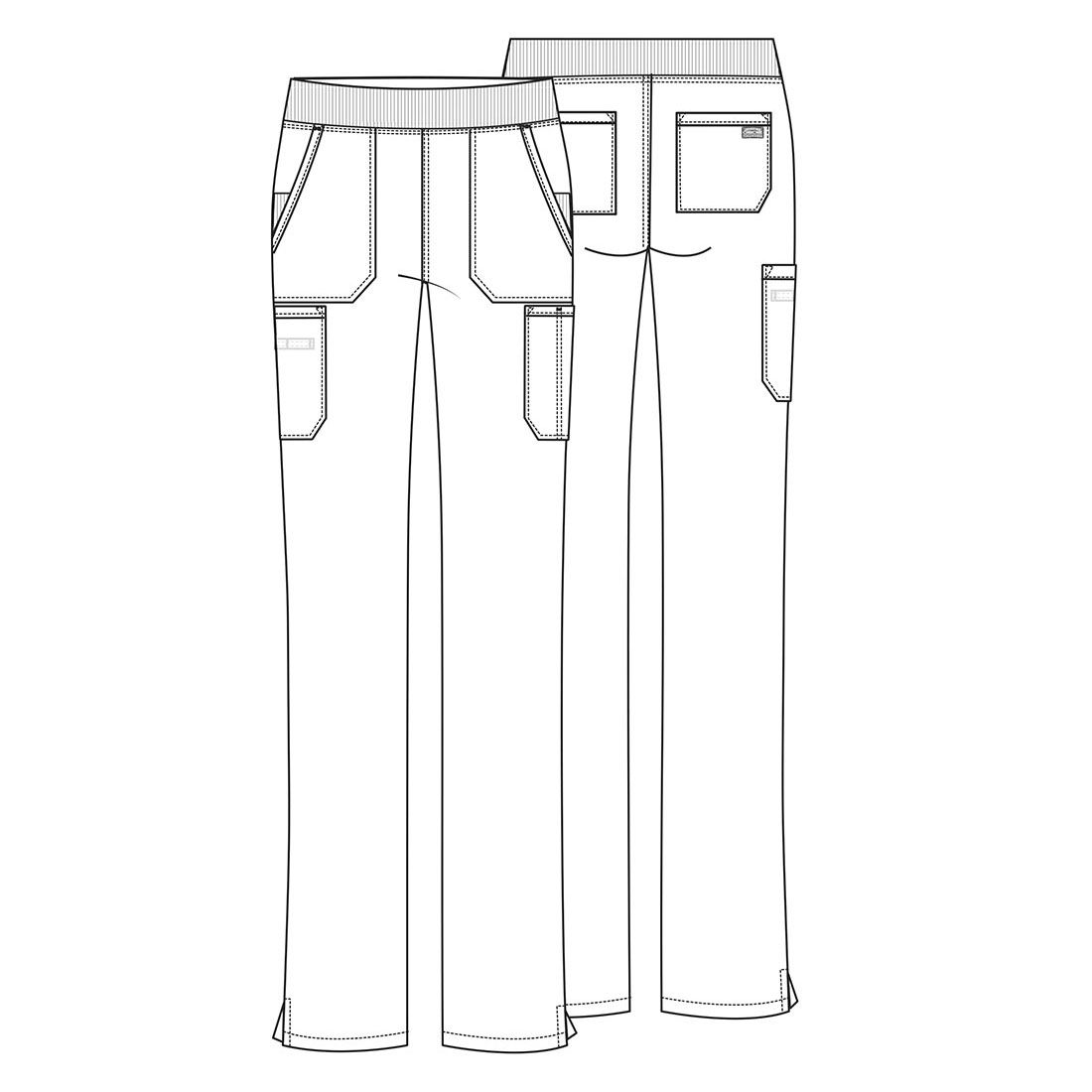 Брюки женские Cherokee WW210, бирюзовый, XS