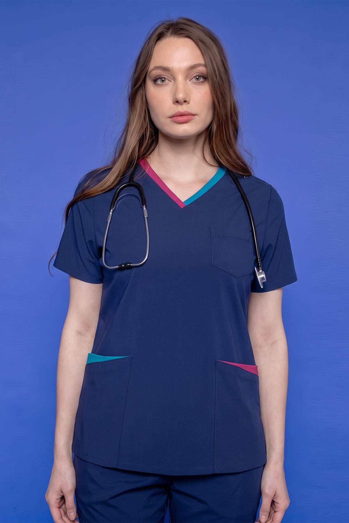 Туника медицинская женская Pulse 266 Arizona R173, синий индиго, XL