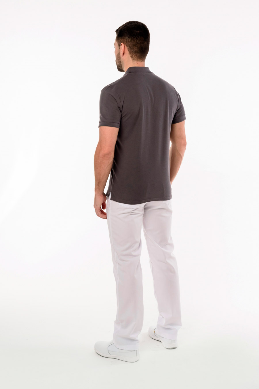 Поло мужское, серый, 44