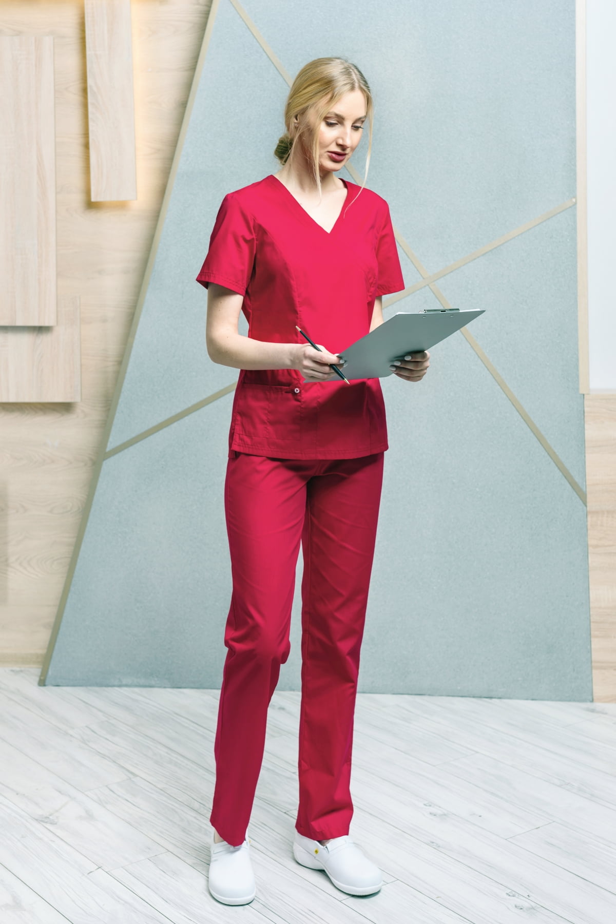 Блуза женская «Терра», красный, 40