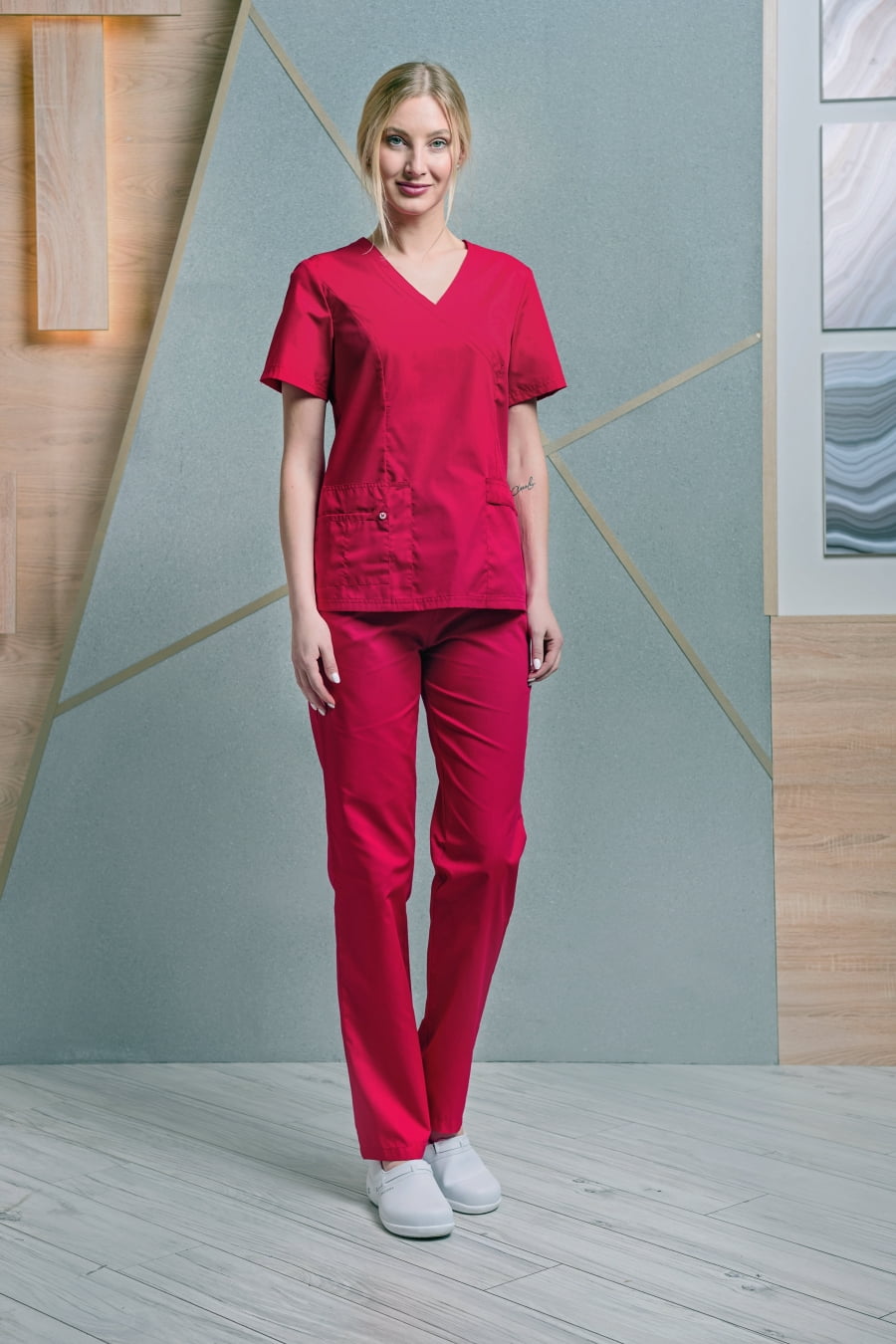 Блуза женская «Терра», красный, 40