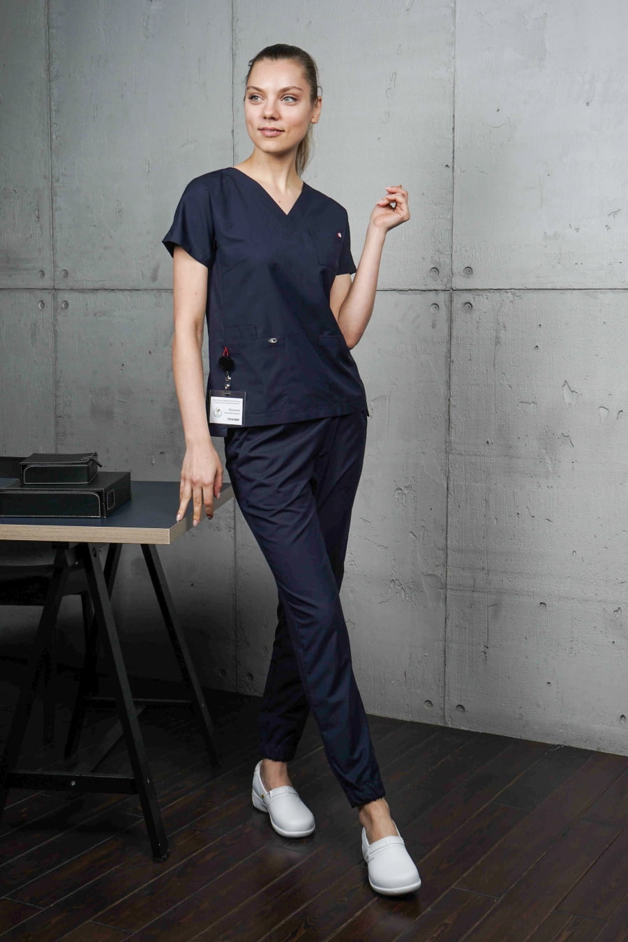 Блуза женская «Нюша», тёмно-синий, 50