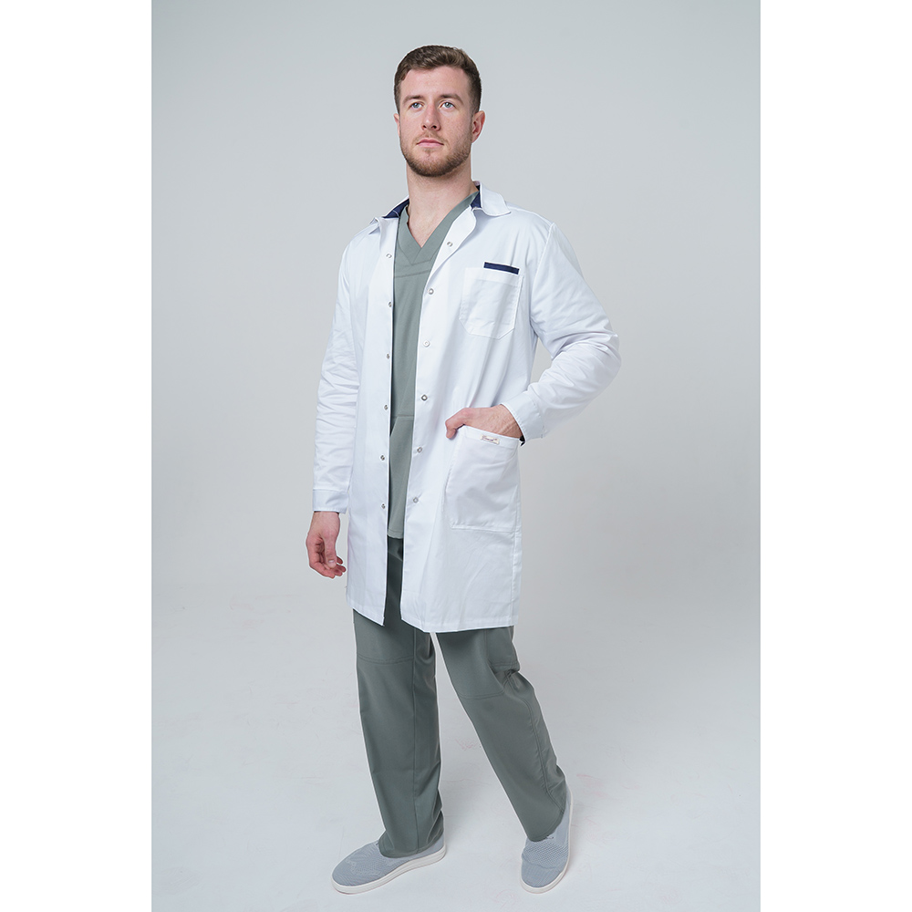 Халат мужской 236СД, белый, 56