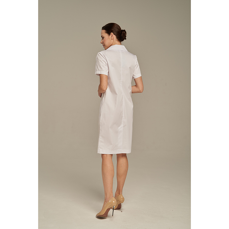 Халат женский Dr. Nice двубортный, белый, 54