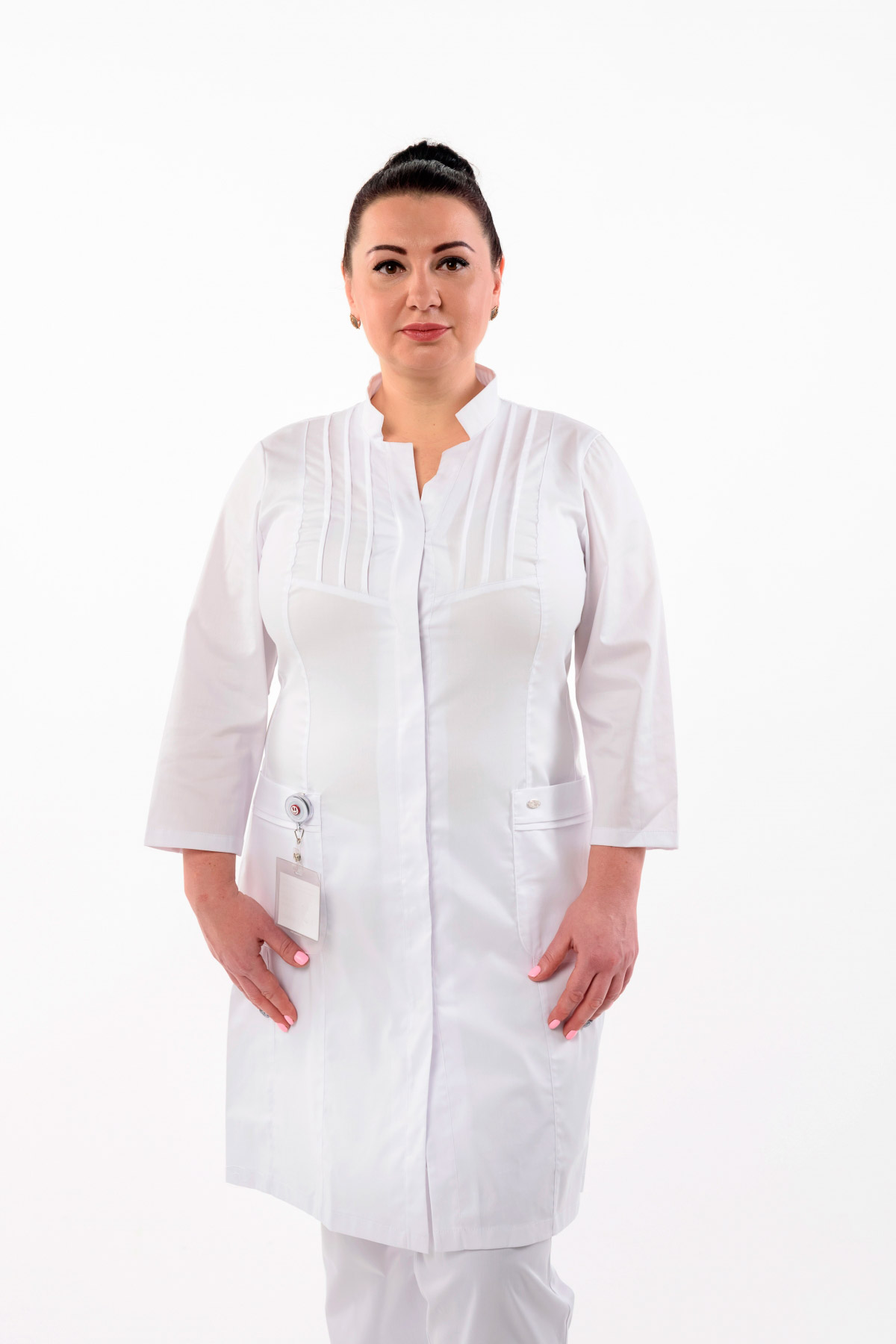 Халат женский «Параллель», белый, 50