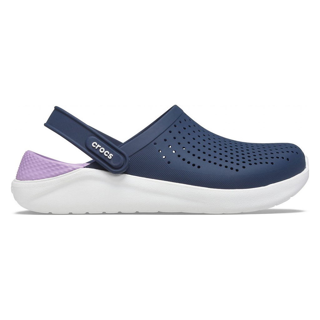 Сабо унисекс Crocs LiteRide Clog, темно-синий/сиреневый, 38-39