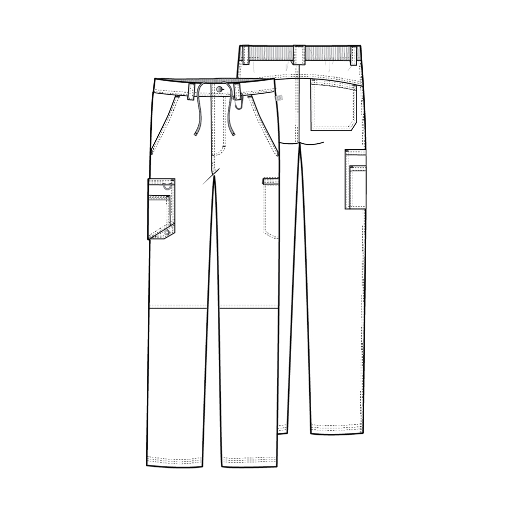 Брюки мужские Cherokee CK200A, черный, M