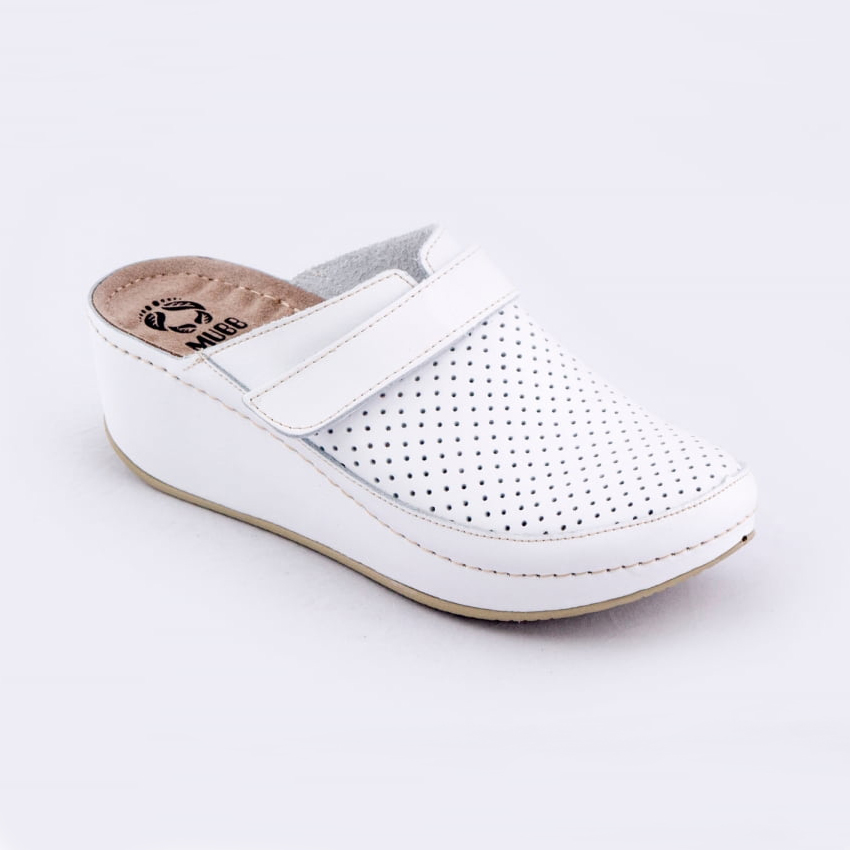 Сабо MUBB Comfort Gel Massage 6001, женские, белый, 37