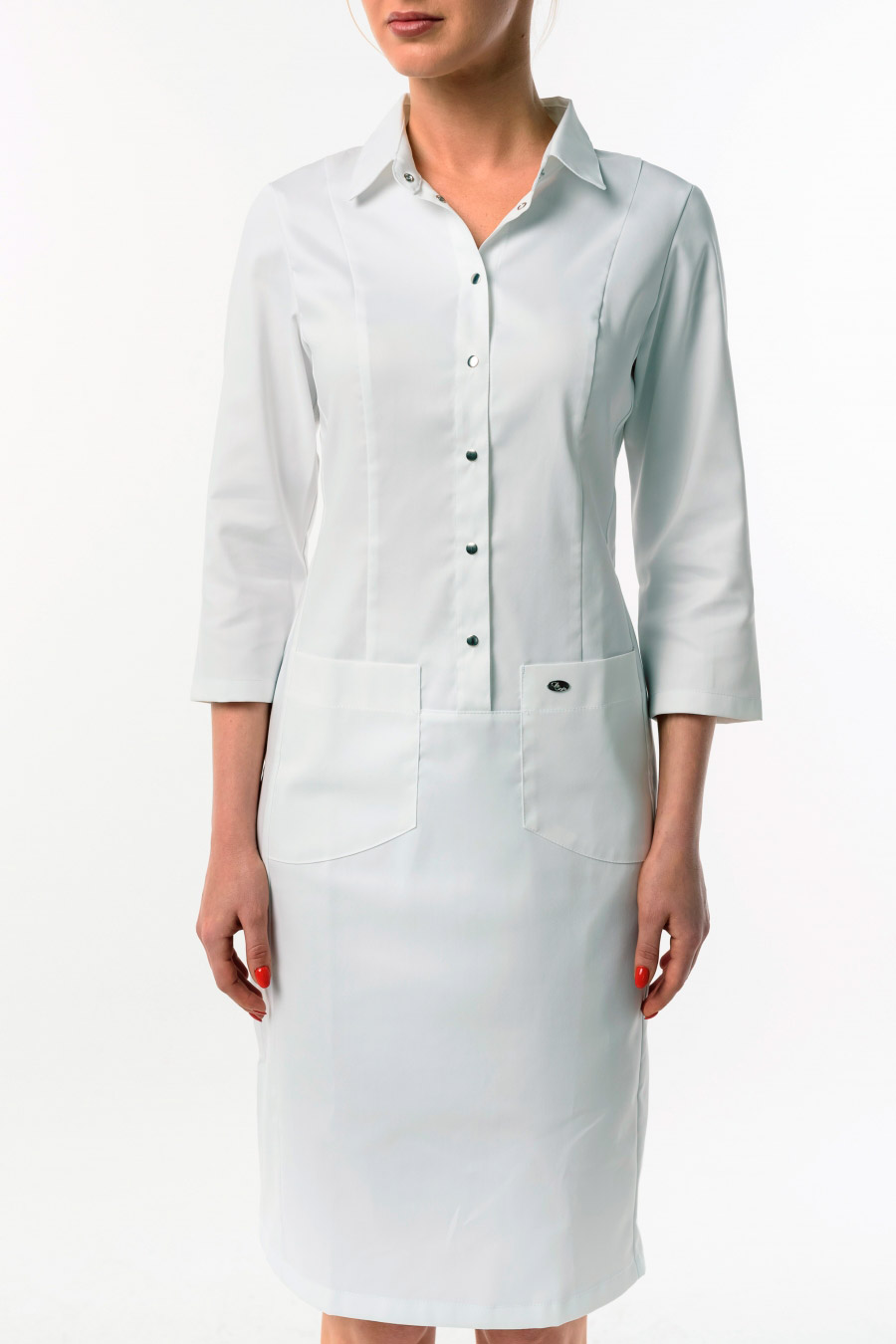 Халат женский «Элина», белый, 48