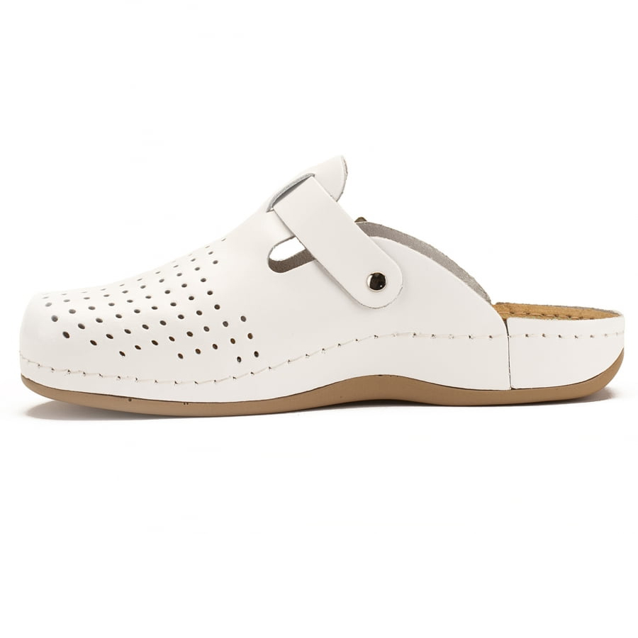 Тапочки-сабо Леон 700М, мужские, белые, 45