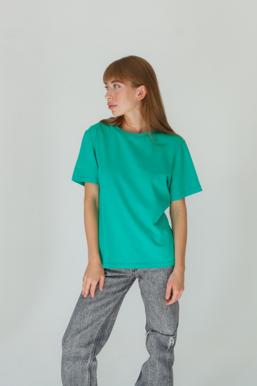 Футболка женская Тезис, зеленый, 54-56