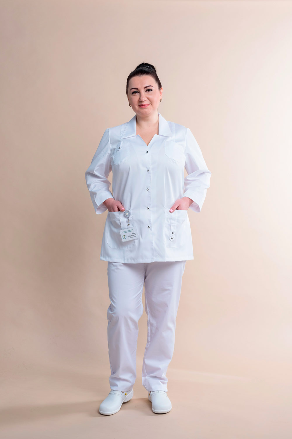 Блуза женская «Лайм», белый, 40