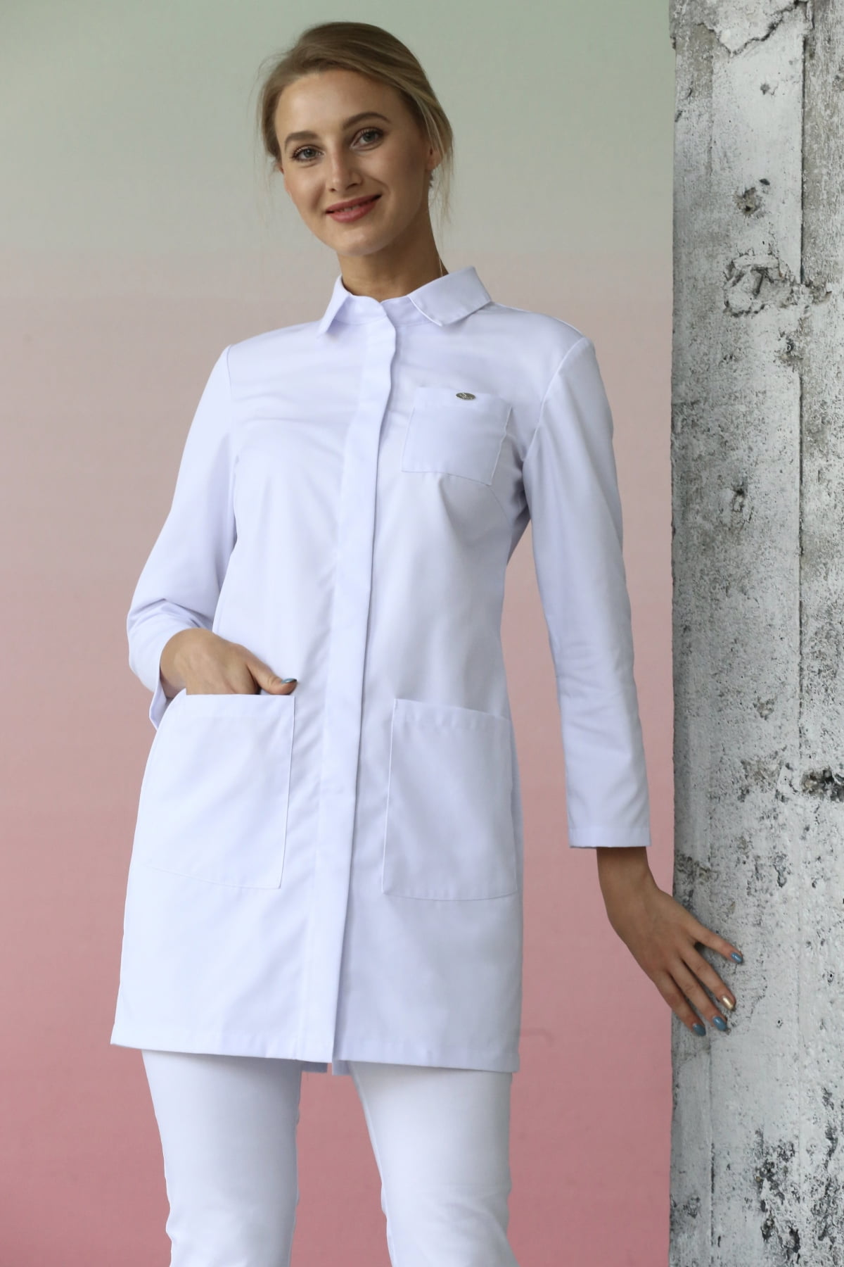 Халат женский «Реноме», белый, 48