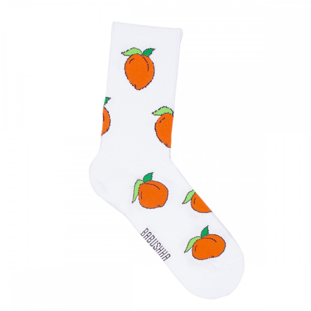 Носки мужские, "Персики", белый, 41-45