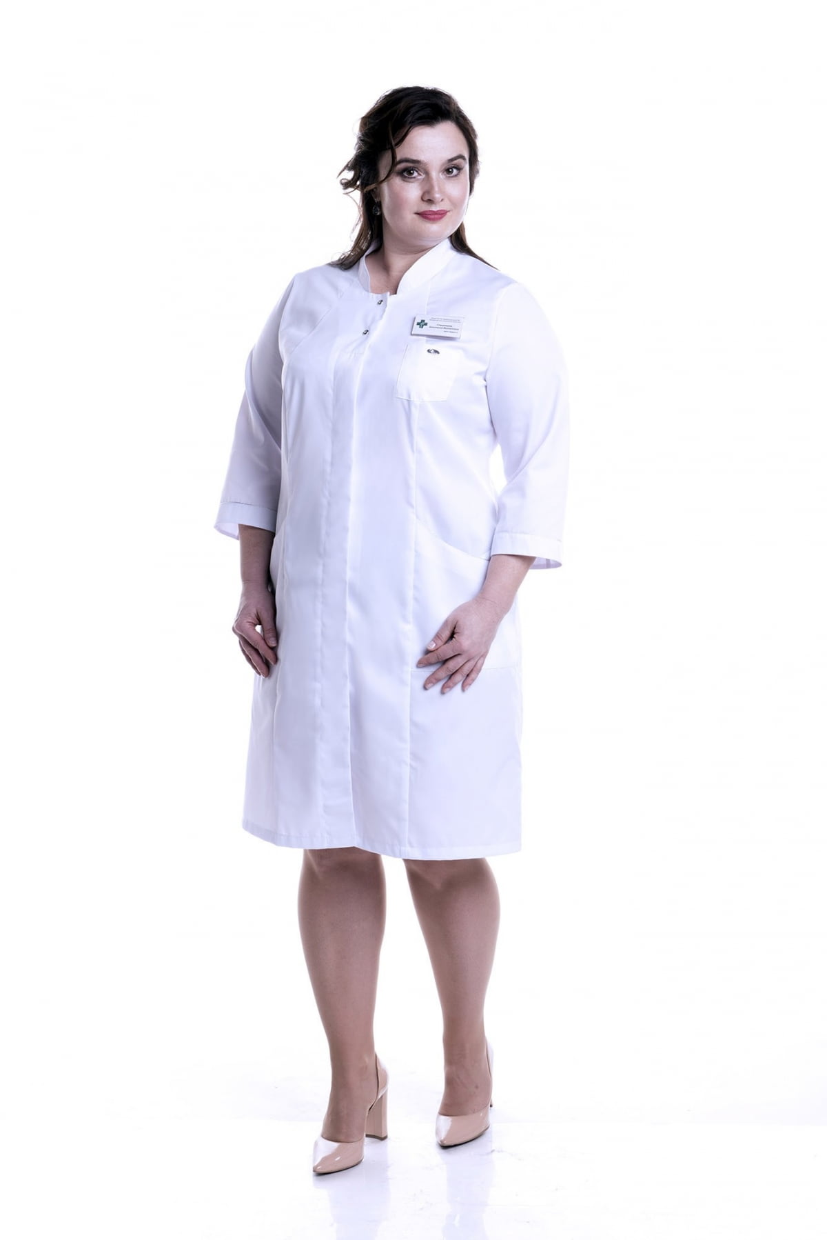 Халат женский «Каприз», белый, 50