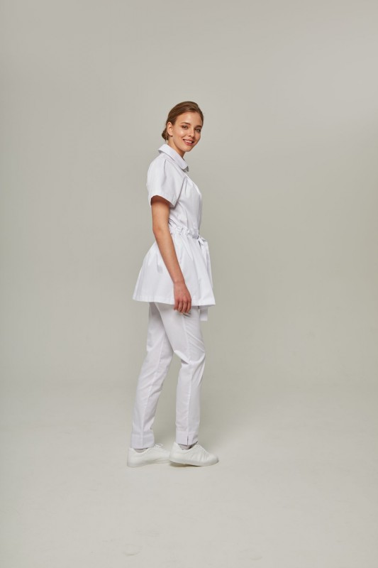 Туника женская Dr. Nice на пуговицах, белый, 52