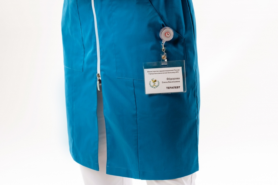 Халат женский «Вторая кожа», блю марин, 44