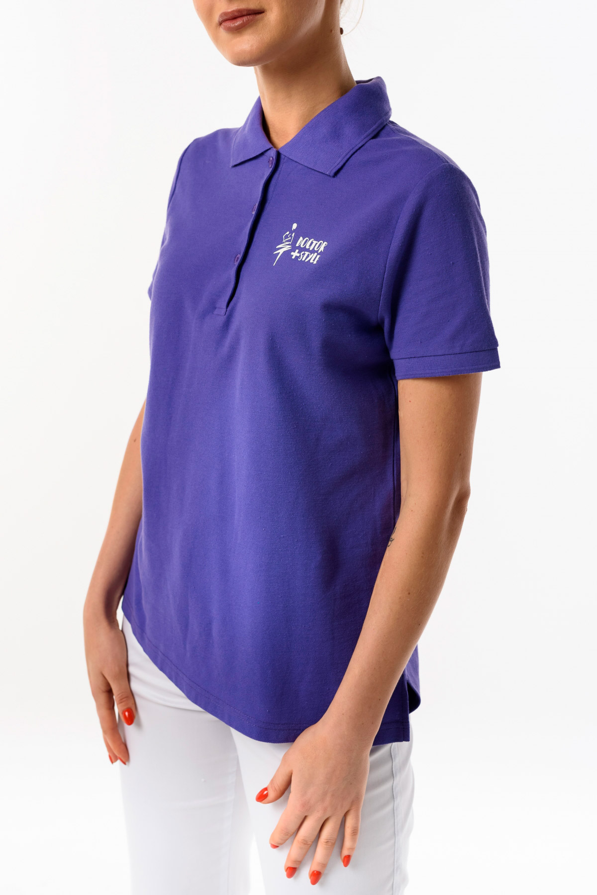 Поло женское, сиреневый, 48