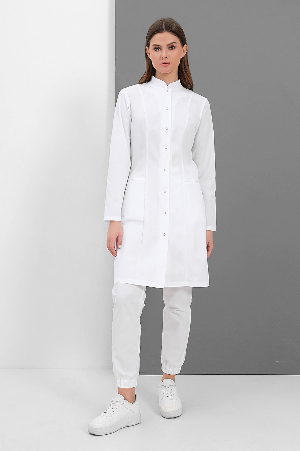 Халат женский 206 Ultra Soft, длинный рукав, белый, 58