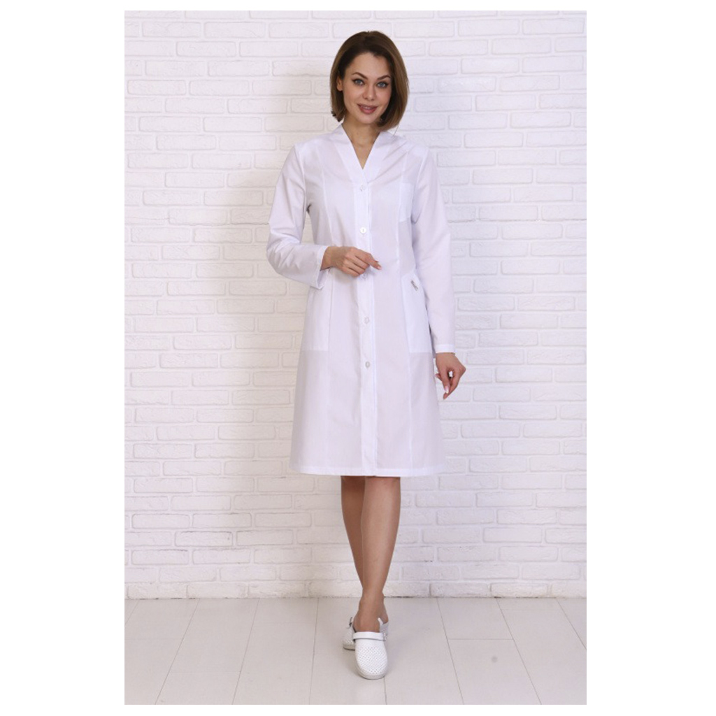 Халат женский 192СД, белый, 44