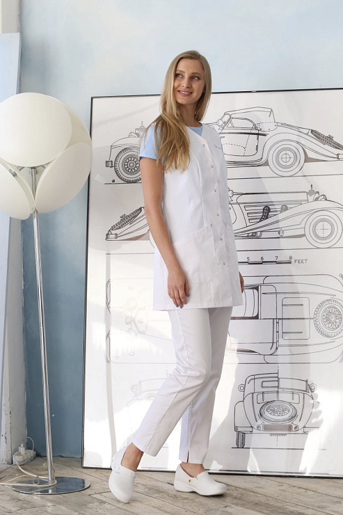 Блуза женская «Локон», белый, 52