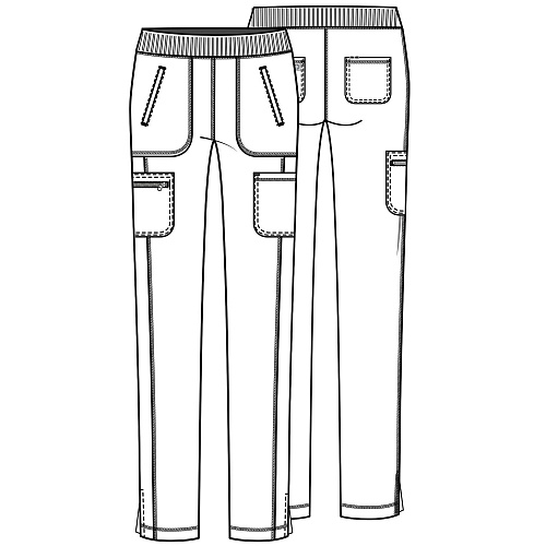 Брюки женские Cherokee CK065A, винный, 4XL